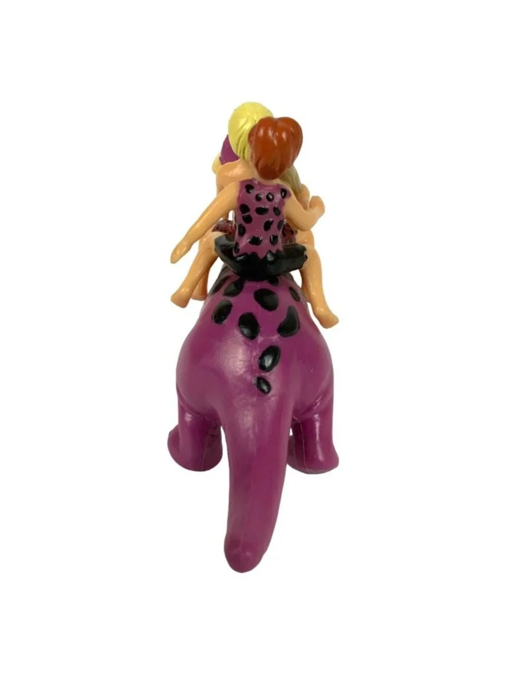 Pebbles & Bamm Bamm Riding Dino PVC Toy Figure 1992 Dakin Amblin Flintstones